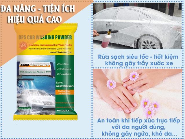 3 ưu điểm vượt trội của bột rửa xe không chạm ops